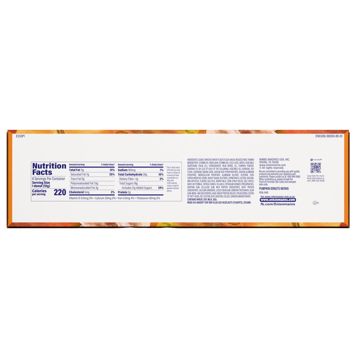 미국직구 Entenmann's 견과 411g / Entenmann's Classic Pumpkin Donuts, 8 count, Real Pumkin Glazed 5