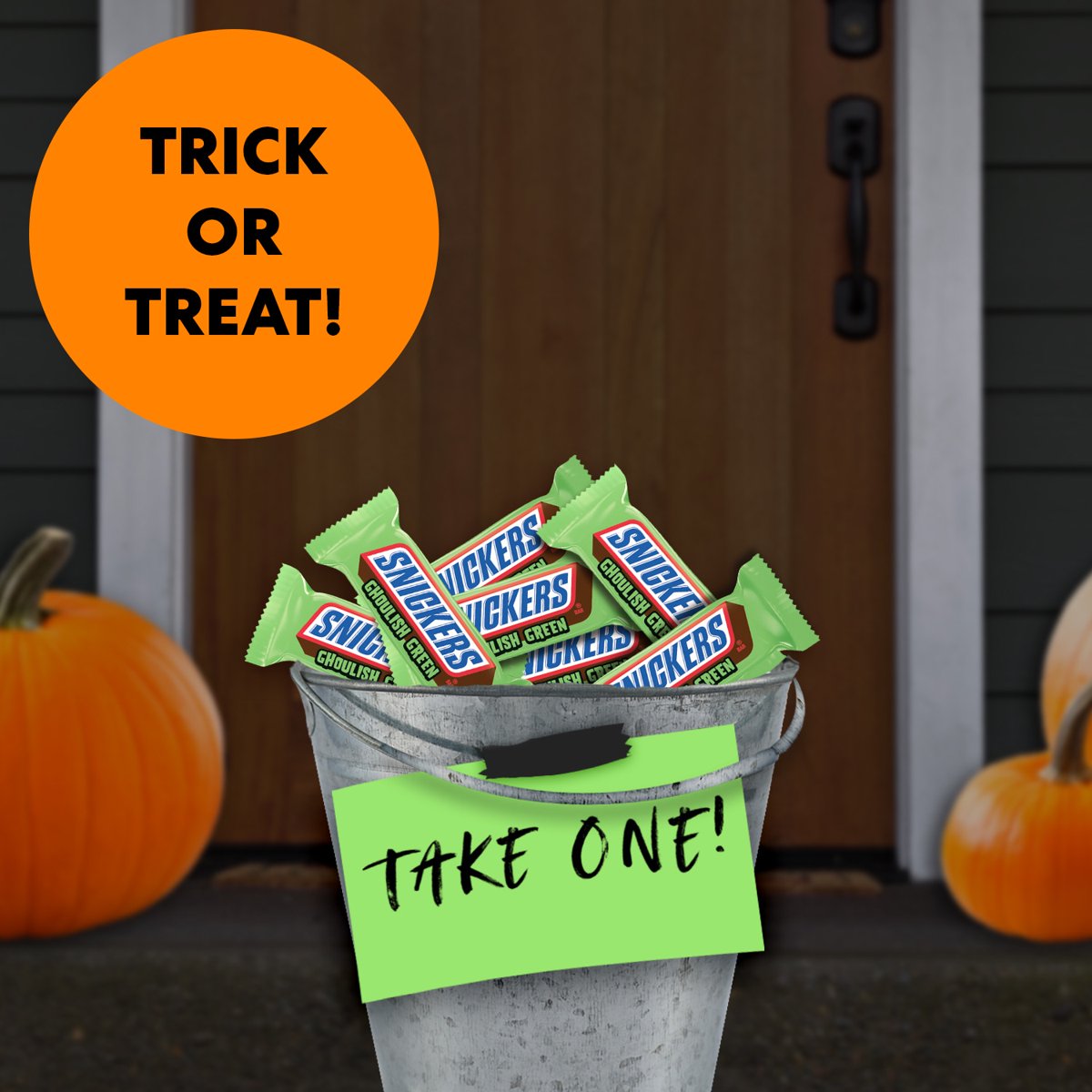 미국직구 Snickers Ghoulish Green 초콜릿 189g 2팩 / Snickers Ghoulish Green Milk Chocolate Hallowee 5