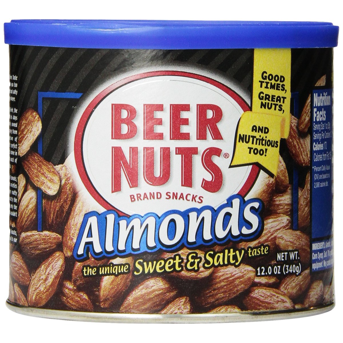 미국직구 Beer 견과 340g / Beer Nuts Sweet and Salty Almonds, 1 Can, 340g, with Bybies Trail Mix 4