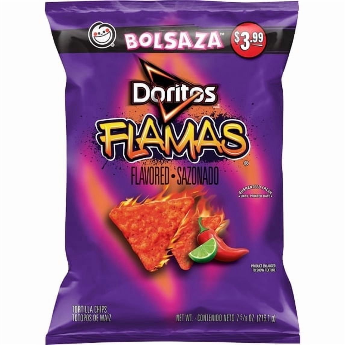 미국직구 4 Pack 216g 4팩 / 4 Pack - Sabritas Doritos Flamas Sazonado Tortilla Chips, 216g Bag 1