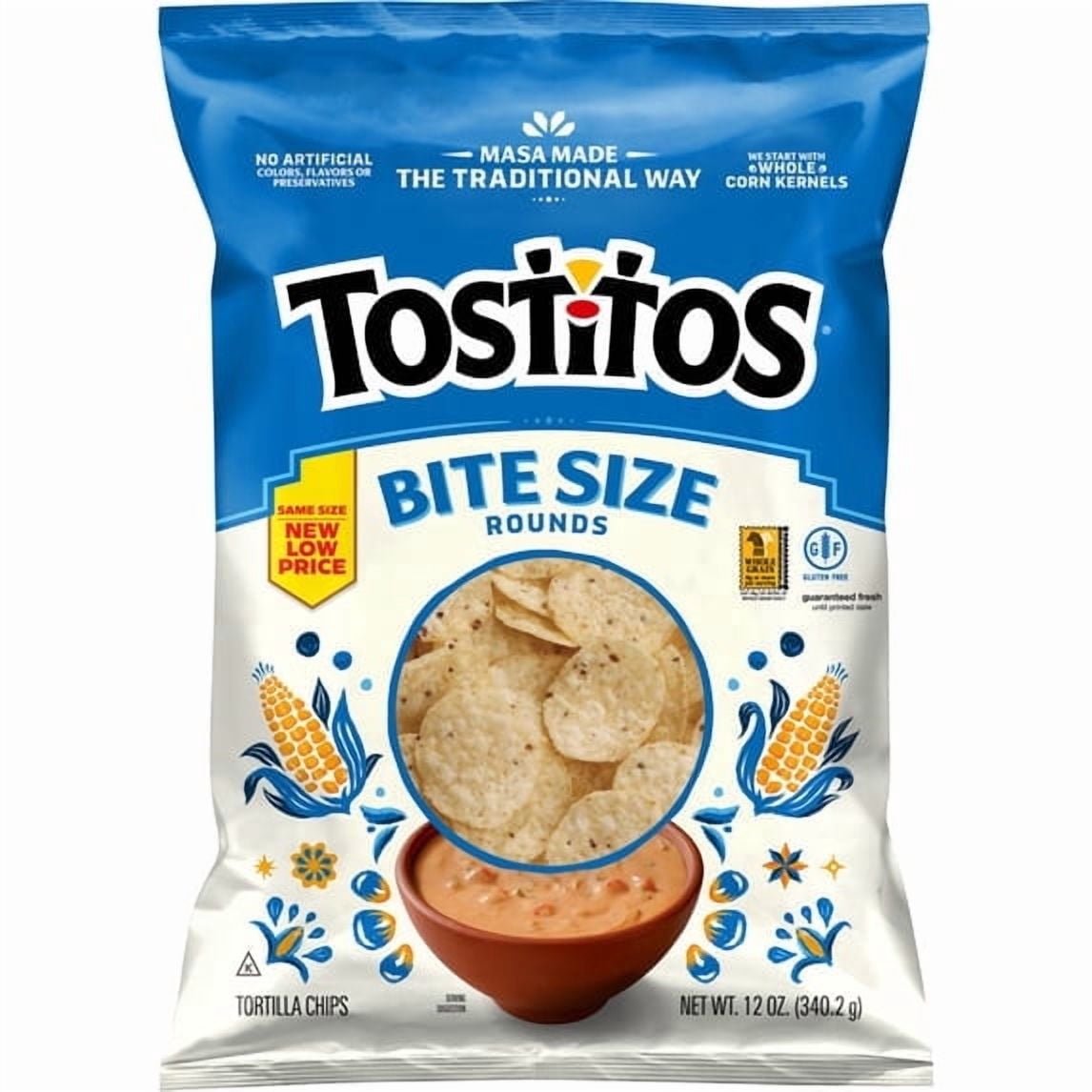미국직구 4 Pack 340g 4팩 / 4 Pack - Tostitos Bite Size Rounds Tortilla Chips, 340g Bag 1