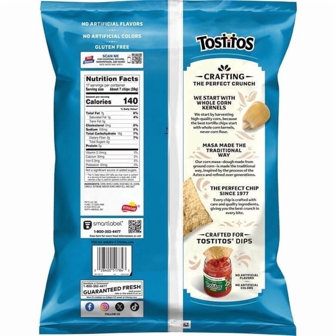미국직구 4 pack Tostitos 482g 4팩 / 4 pack Tostitos Restaurant Style Original Tortilla Chips, 482g Party 1