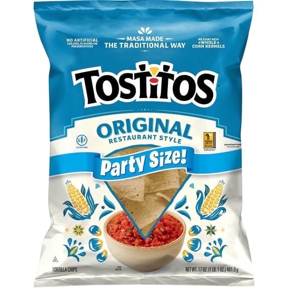 미국직구 4 pack Tostitos 482g 4팩 / 4 pack Tostitos Restaurant Style Original Tortilla Chips, 482g Party 1