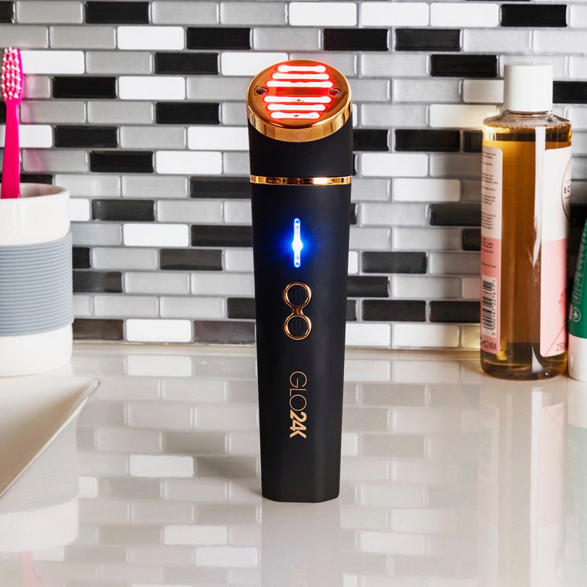 미국직구 GLO24K Red Light / GLO24K Red Light LED Rejuvenation Device with Heat / Vibration + H 4