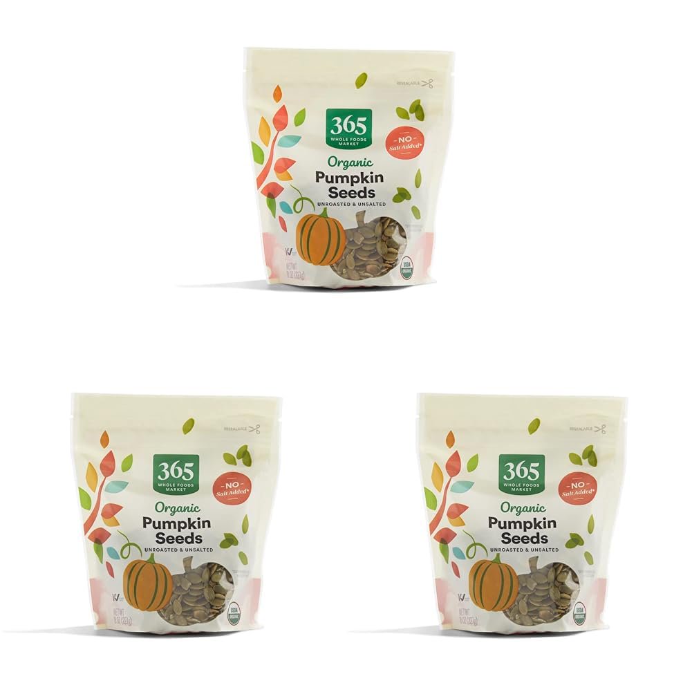 미국직구 3 Pack 365 227g 3팩 / 3 Pack | 365 by Whole Foods Market Pumpkin Seeds, 3 Bags x 227g 4