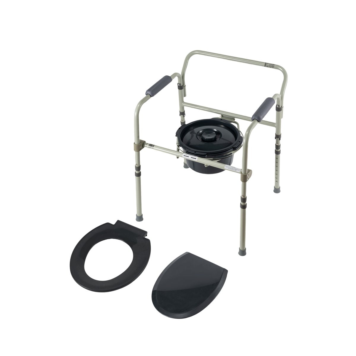 미국직구 Equate Steel Foldable / Equate Steel Foldable 3-in-1 Bedside Commode Toilet, Gray – 4 5