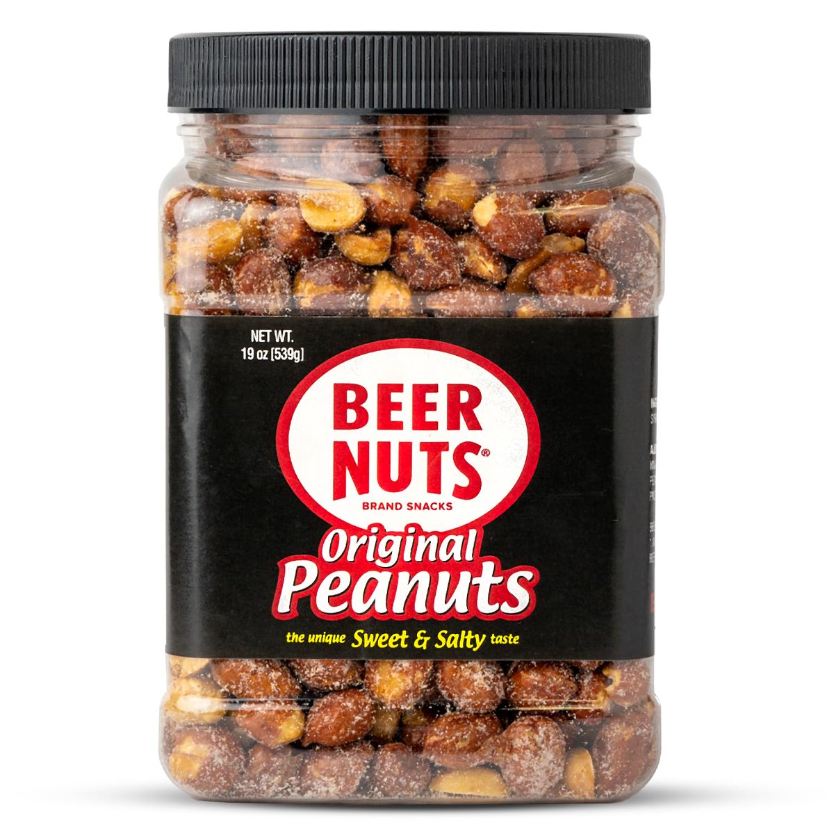 미국직구 Beer 견과 539g / Beer Nuts Original Sweet and Salty Peanuts, 1 Jar, 539g, with Bybies T 4