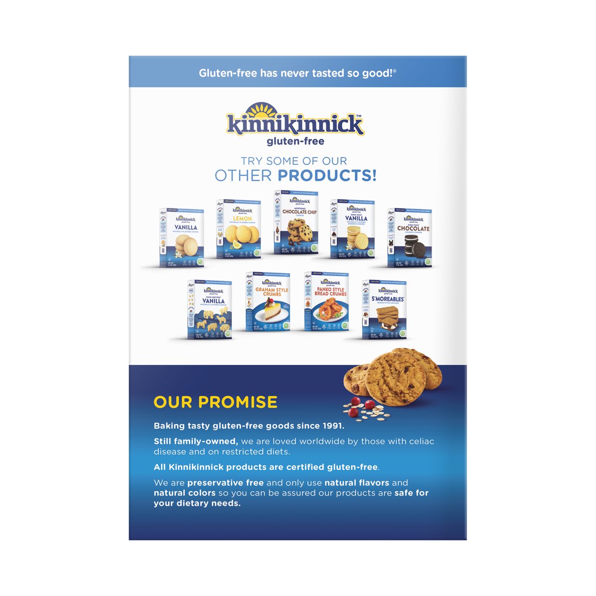 미국직구 Kinnikinnick Gluten Free 과자 220g / Kinnikinnick Gluten Free, Gluten Free Oatmeal Cran 3