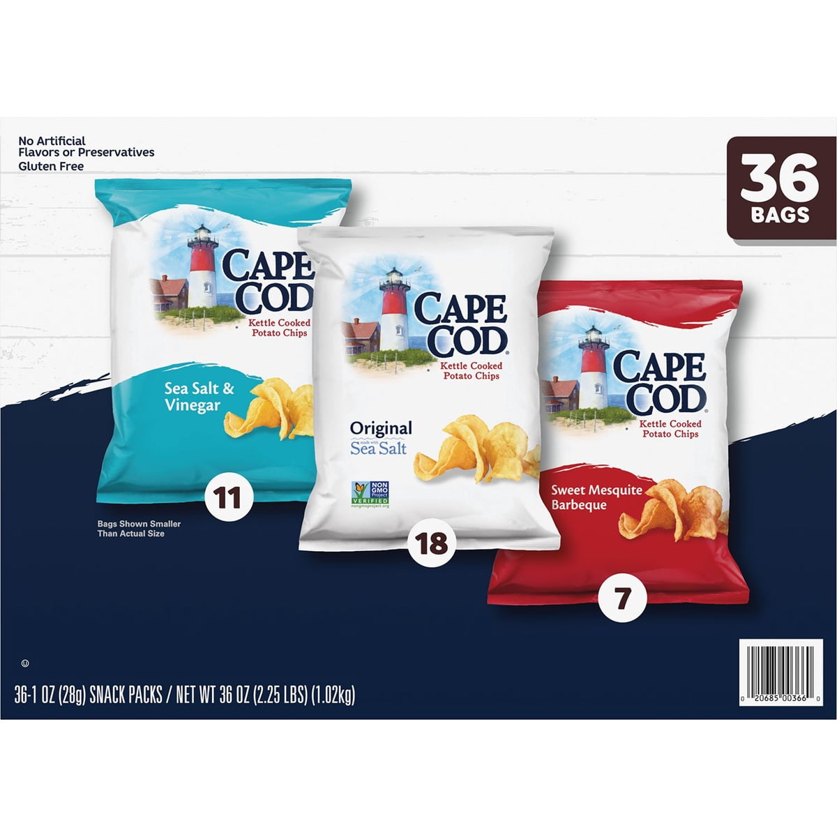 미국직구 Cape Cod Chips 28g 36팩 / Cape Cod Chips, Variety Pack, 28g, 36 ct. 4