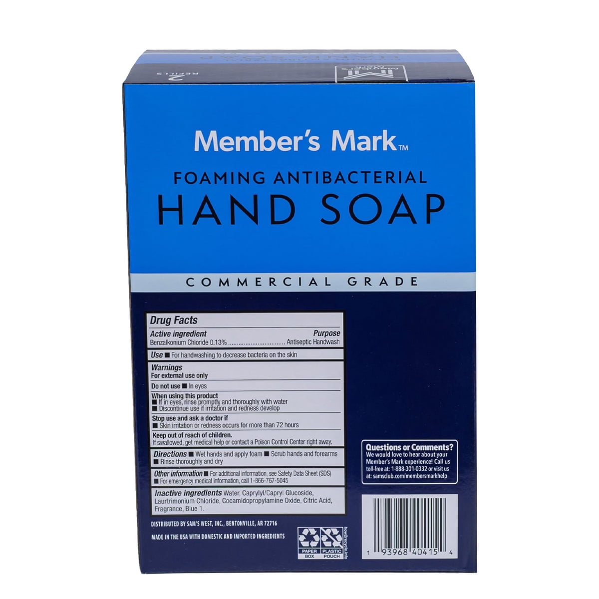 미국직구 멤버스마크 2.0L / Member's Mark Antibacterial Foaming Hand Soap, 2.0L, 2 refills 7