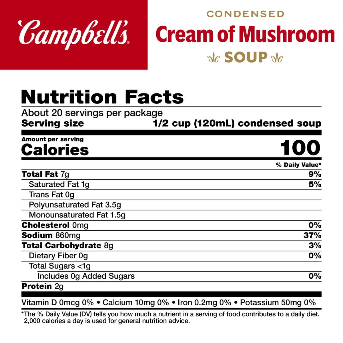 미국직구 Campbell's Cream of 311ml / Campbell's Cream of Mushroom Soup 311ml, 8 pk. 7