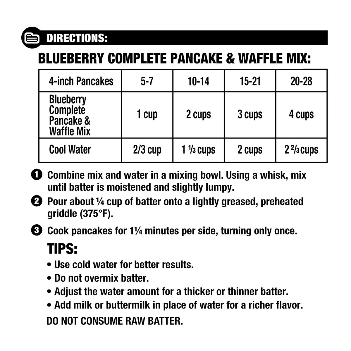 미국직구 Great Value Complete 794g 2팩 / Great Value Complete Blueberry Pancake & Waffle Mix, 7 5