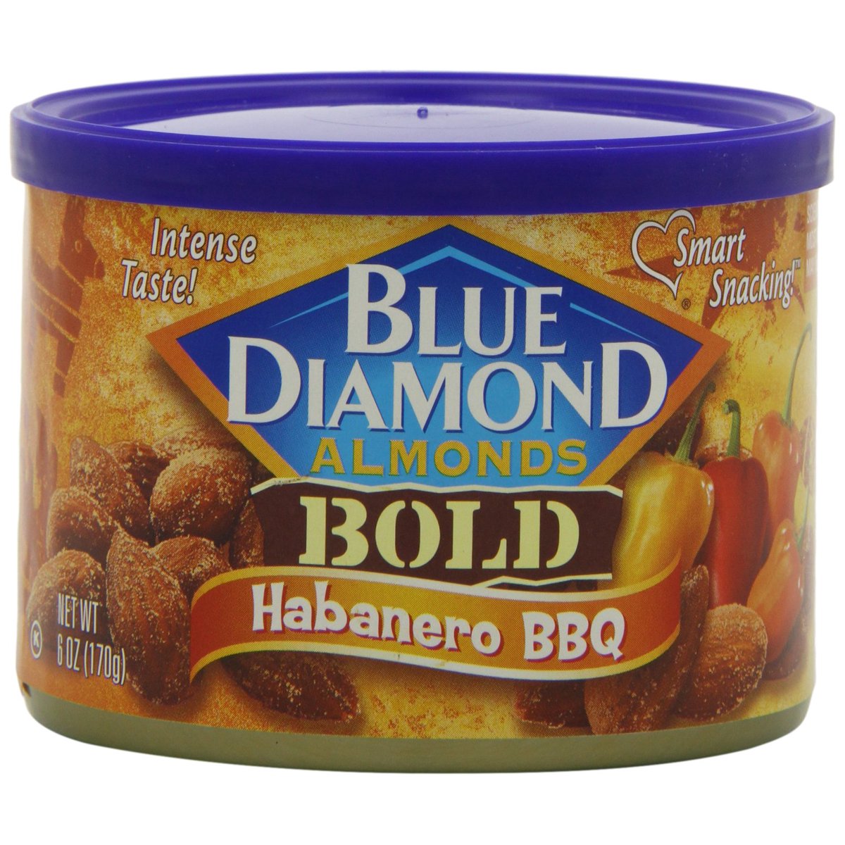미국직구 Blue Diamond Habanero 견과 170g / Blue Diamond Habanero BBQ Almonds, 6 Cans x 170g Each 4