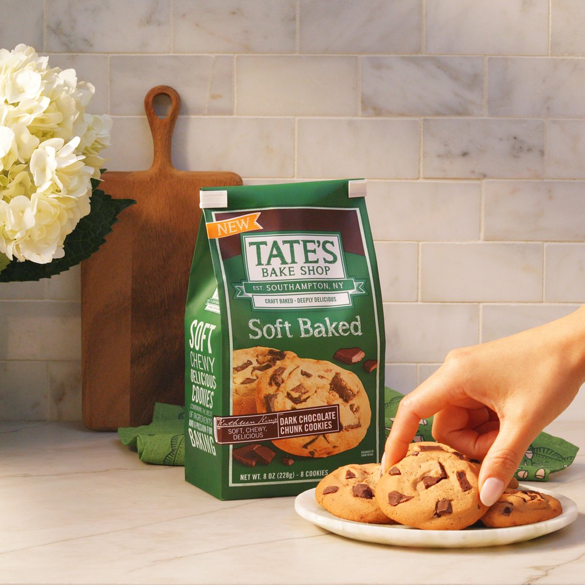 미국직구 3 Pack Tates 초콜릿 227g 3팩 / 3 Pack | Tates Bake Shop Soft Baked Cookies, Dark Chocolat 5