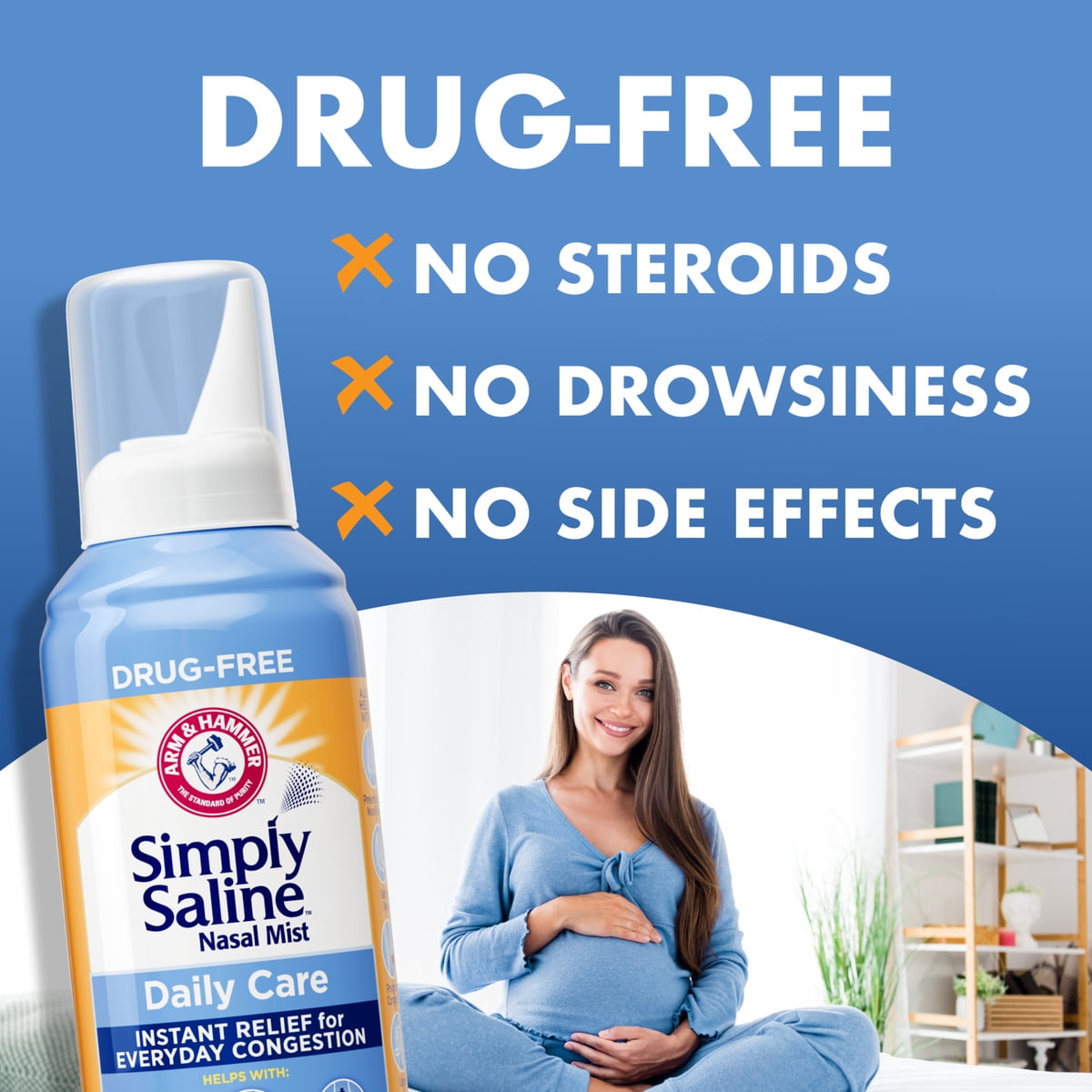미국직구 ARM & HAMMER 92ml / ARM & HAMMER Simply Saline Daily Care Drug-Free Mist for Nasal Co 5