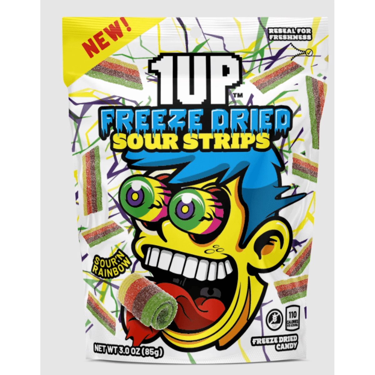 미국직구 1UP FREEZEDRIED STRIPSRAINBOW 85g 2팩 / 1UP_FREEZEDRIED_STRIPSRAINBOW_SUP_85g, 2 Pack 4