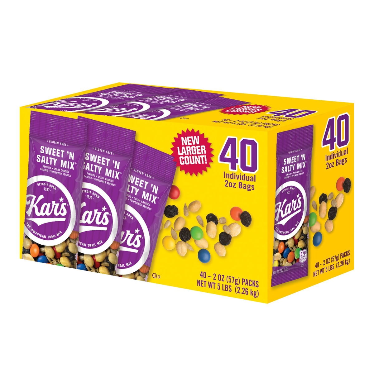 미국직구 Kar's Sweet 'n 57g / Kar's Sweet 'n Salty Trail Mix, 57g, 40 pk. 5