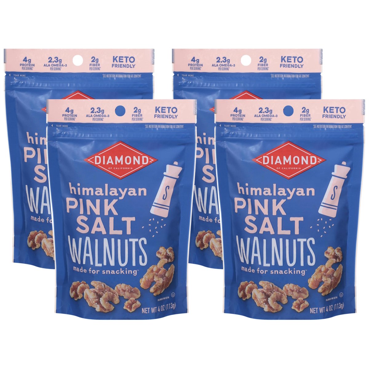 미국직구 Diamond of California 견과 113g / Diamond of California Himalayan Pink Salt Walnuts, 4 4