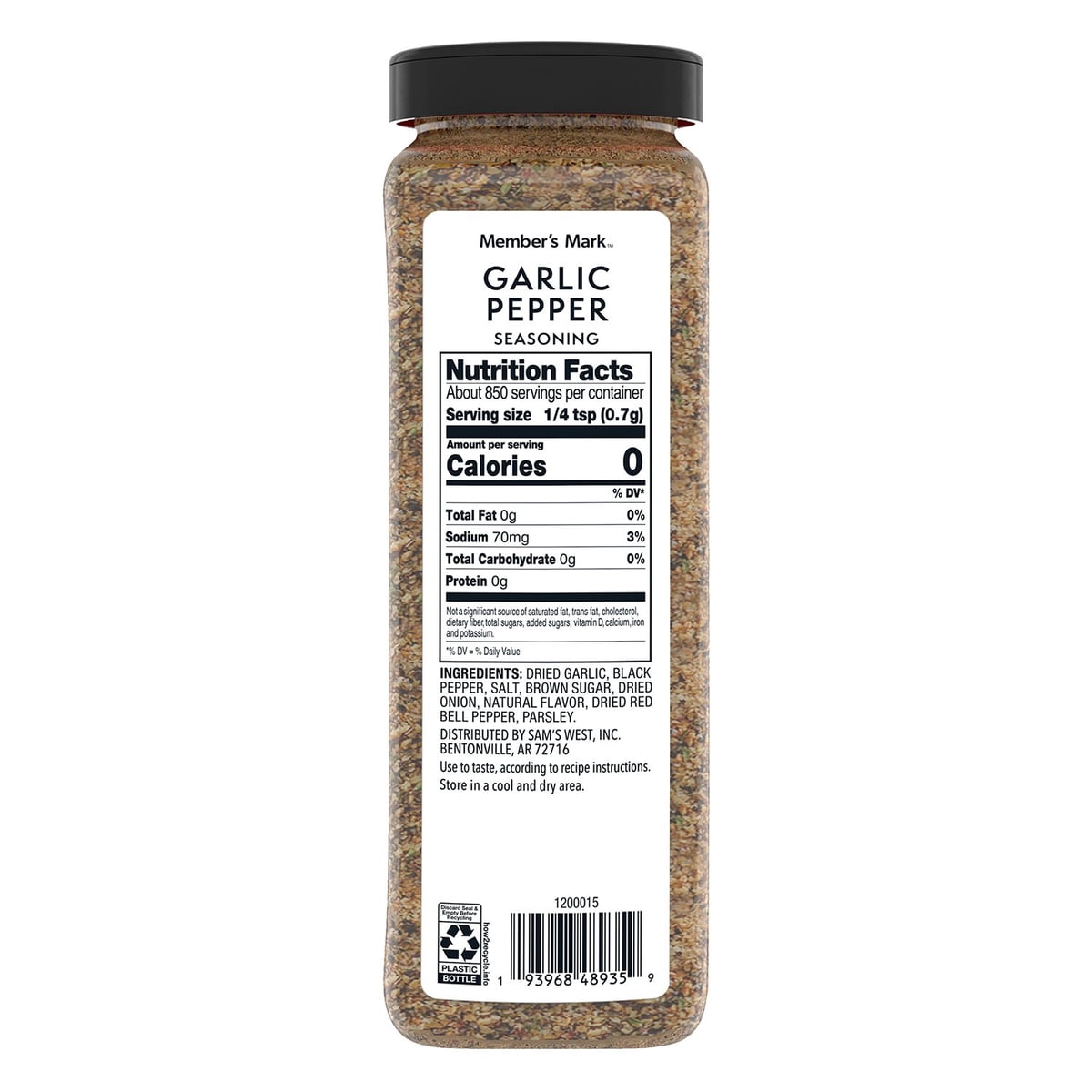 미국직구 Member s Mark 595g / Member’s Mark Garlic Pepper Seasoning, 595g 6