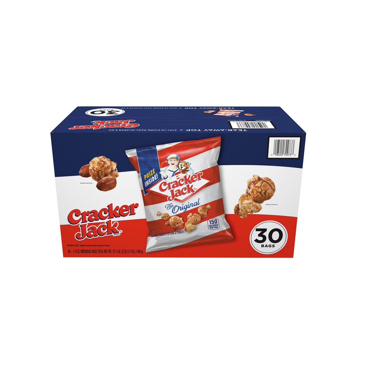 미국직구 Cracker Jack 견과 35g 2팩 / Cracker Jack Original Caramel Coated Popcorn and Peanuts 35g 4