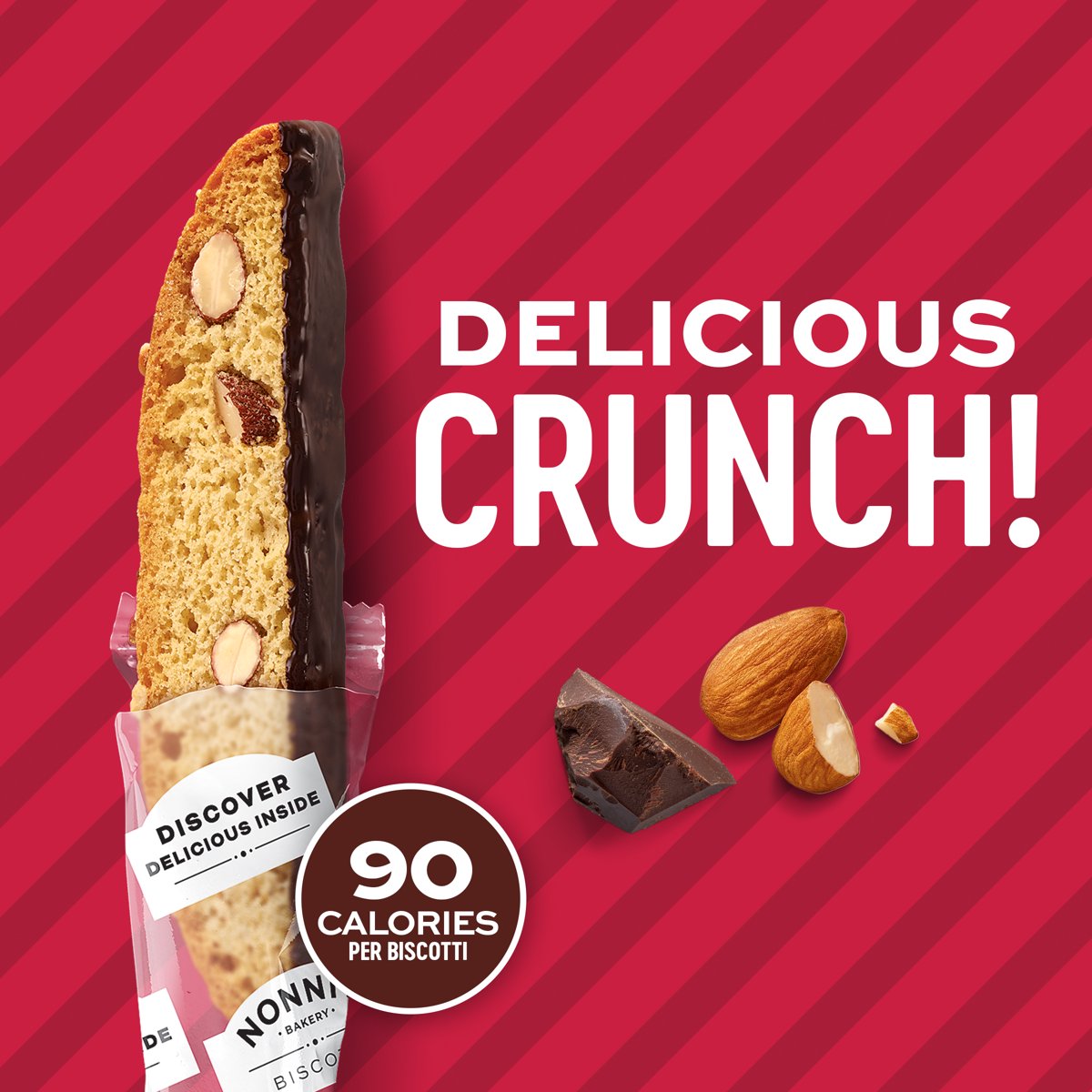 미국직구 Nonni's Bakery 견과 610g 25팩 / Nonni's Bakery, Cioccolati Almond Biscotti, Individually 5