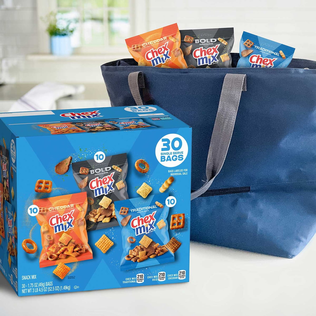미국직구 Chex Mix Savory 50g / Chex Mix Savory Snack Mix Variety, 50g, 30 pk. 7