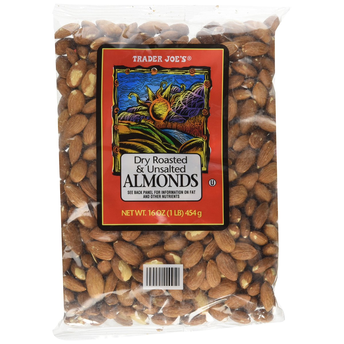 미국직구 트레이더조 견과 454g 3팩 / 3 Pack | Trader Joe's Dry Roasted and Unsalted Almonds, 1 Bag, 454 4