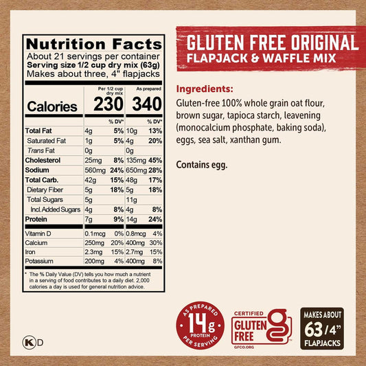 미국직구 Kodiak Gluten Free 1.4kg / Kodiak Gluten Free Flapjack & Waffle Mix, 1.4kg 2