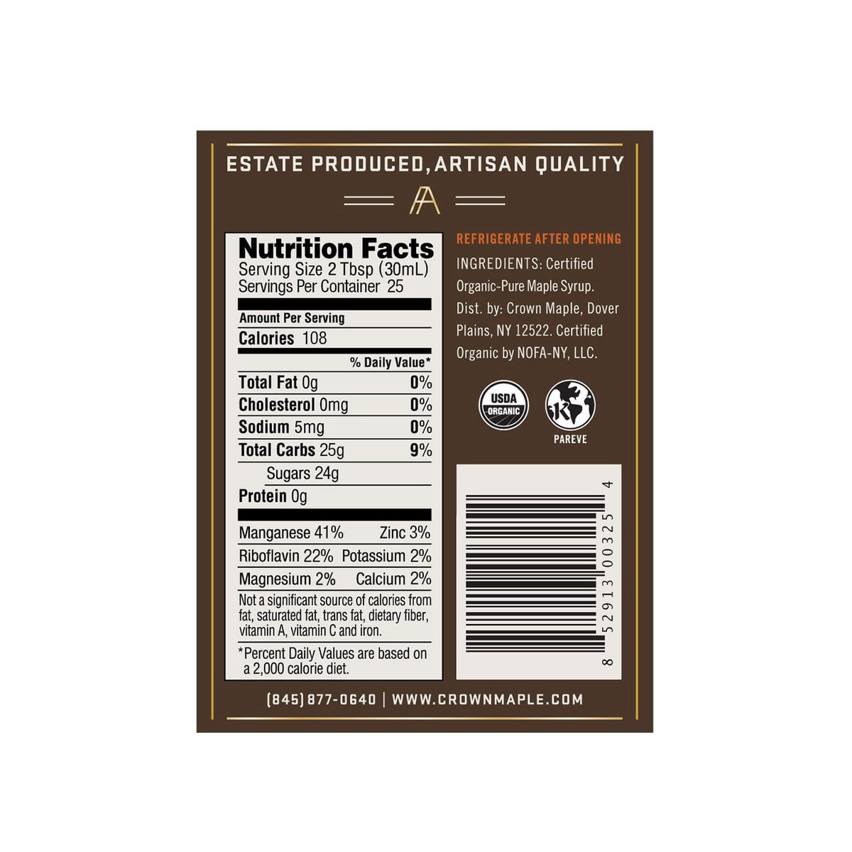 미국직구 Crown Maple 739ml / Crown Maple Organic Maple Syrup, 739ml 3