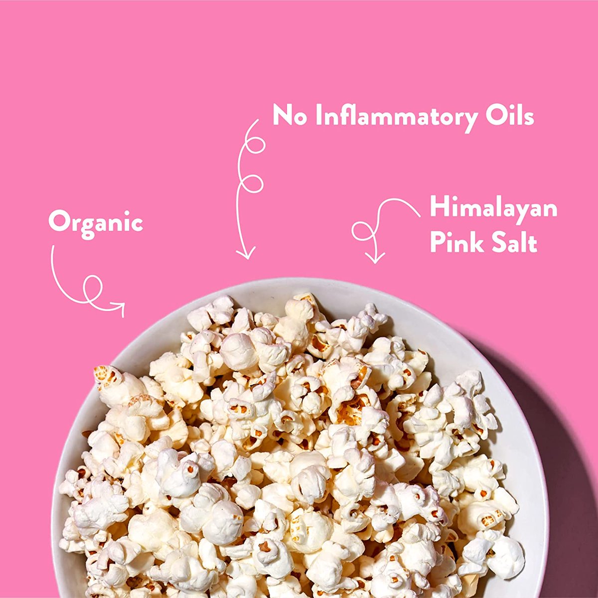 미국직구 25g 48팩 / (Pack of 48) Lesser Evil Popcorn Himalayan Pink Salt Organic 25g 5