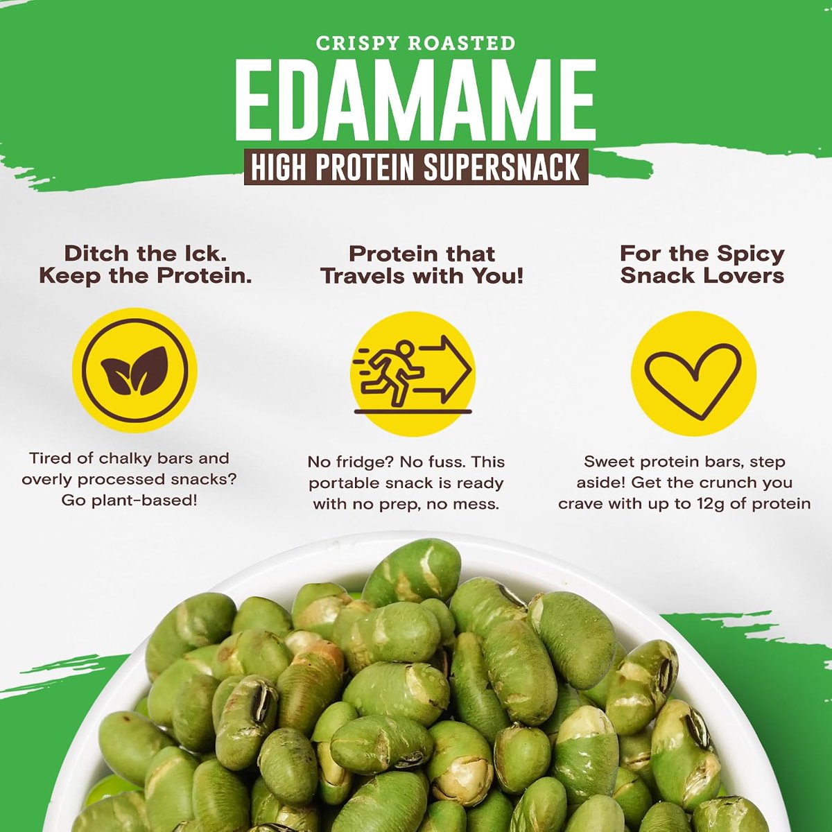 미국직구 Biena Edamame Beans 13g / Biena Edamame Beans Snack High Protein Snacks Healthy Offic 5