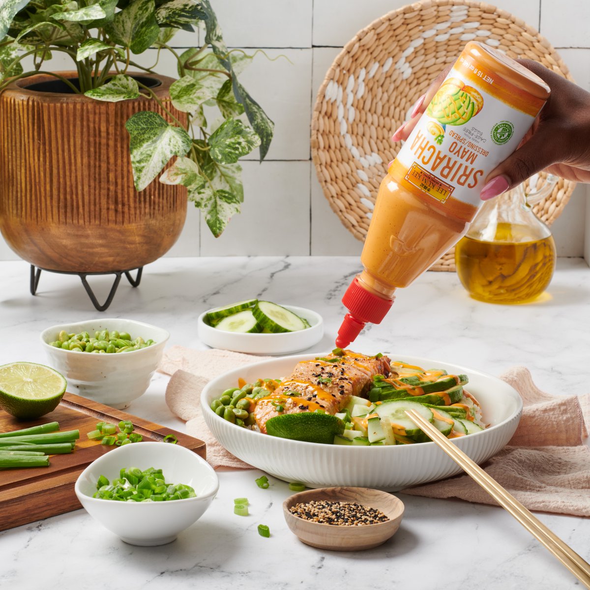 미국직구 Lee Kum Kee 444ml / Lee Kum Kee Sriracha Mayo Dressing Spread, 444ml 5