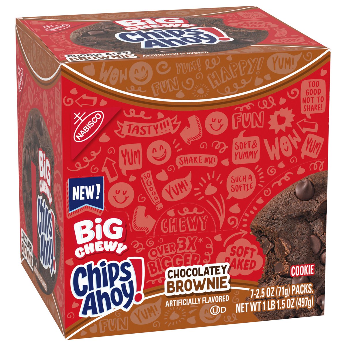 미국직구 CHIPS AHOY CHEWY 과자 496g / CHIPS AHOY! CHEWY BROWNIE BIG COOKIES 496g 5