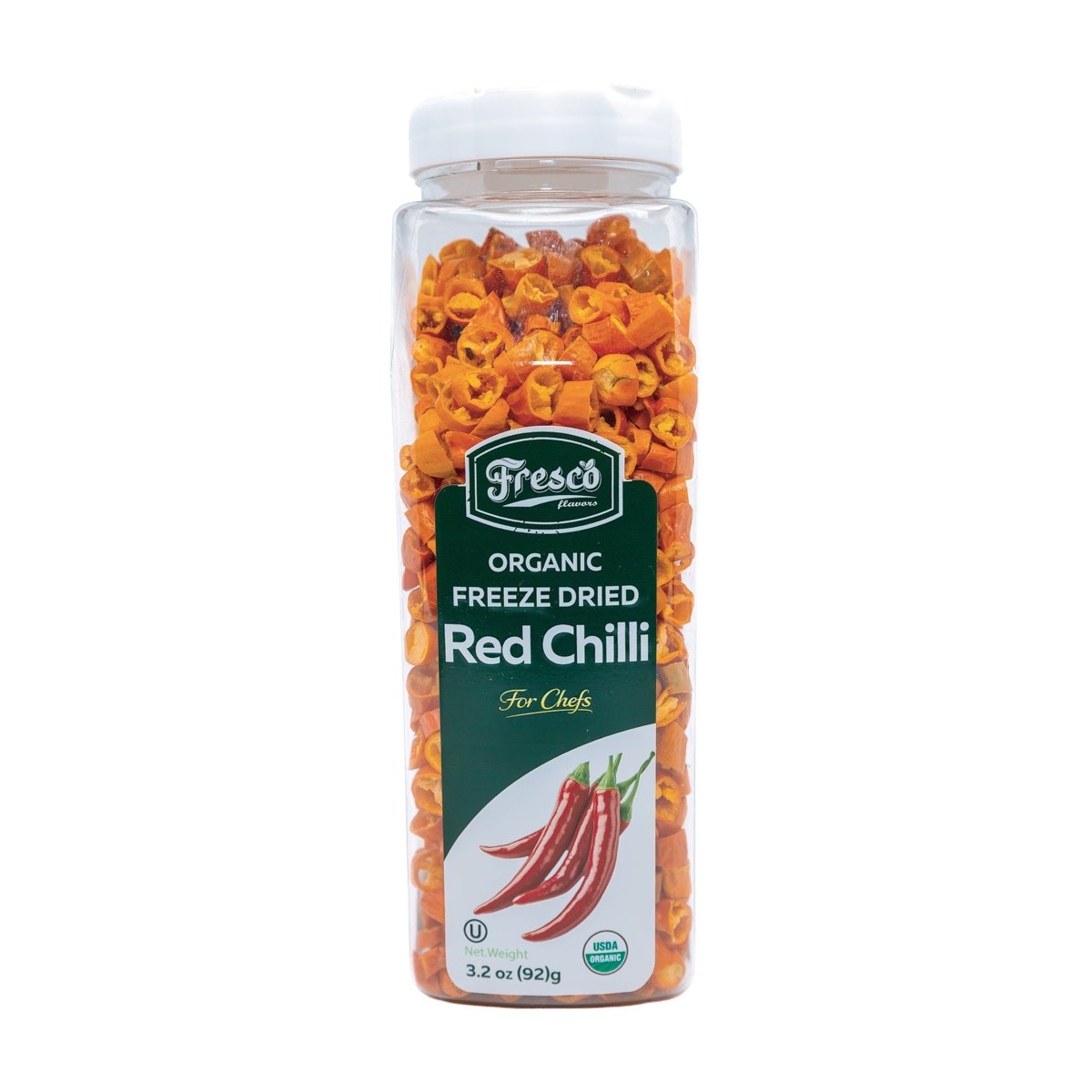 미국직구 Fresco Flavors Red 92g 2팩 / Fresco Flavors Red Chili Peppers, Sliced Rings, Organic Freeze Drie 1