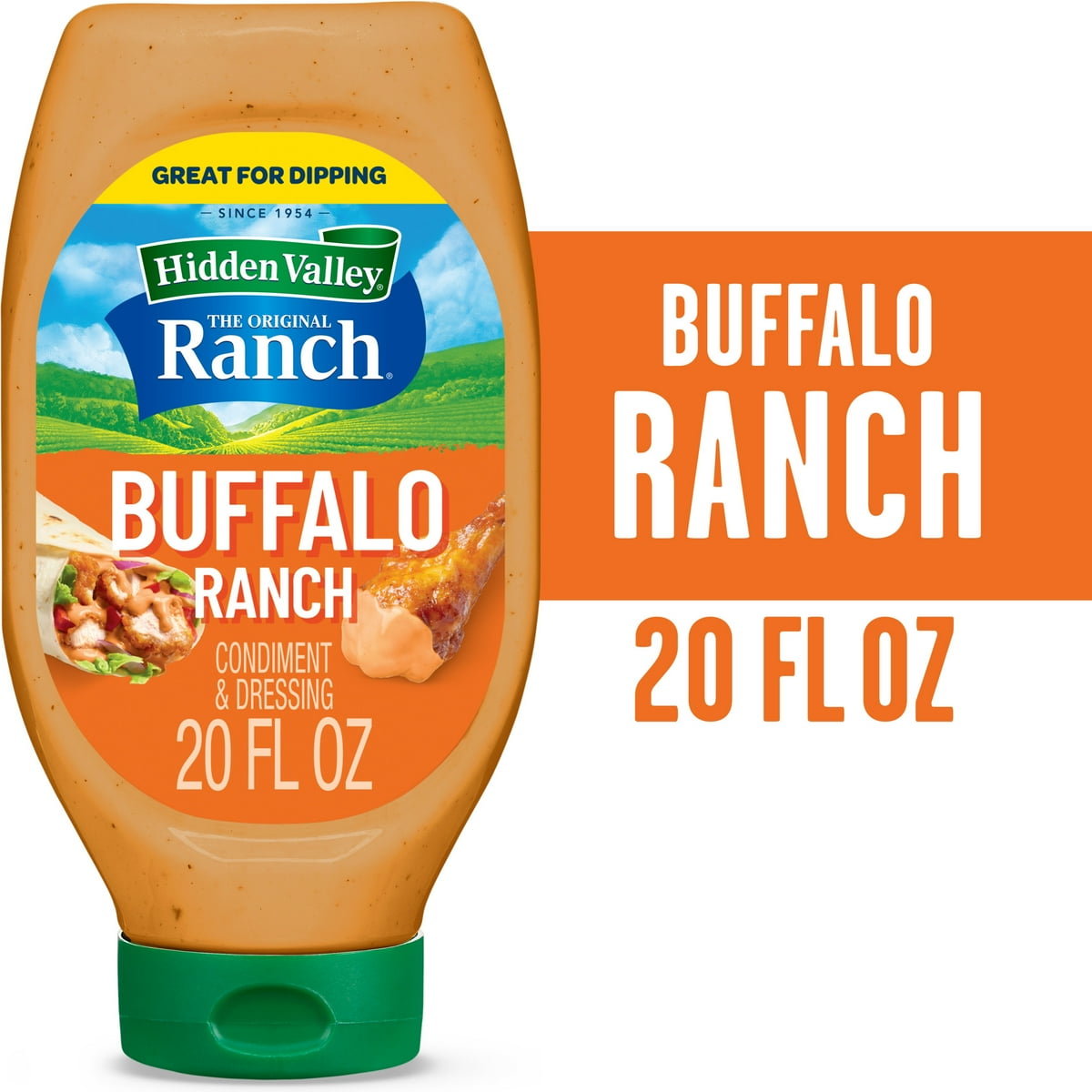 미국직구 Hidden Valley Buffalo 591ml 2팩 / Hidden Valley Buffalo Ranch Dip Sauce Condiment & Dressing, 59 1