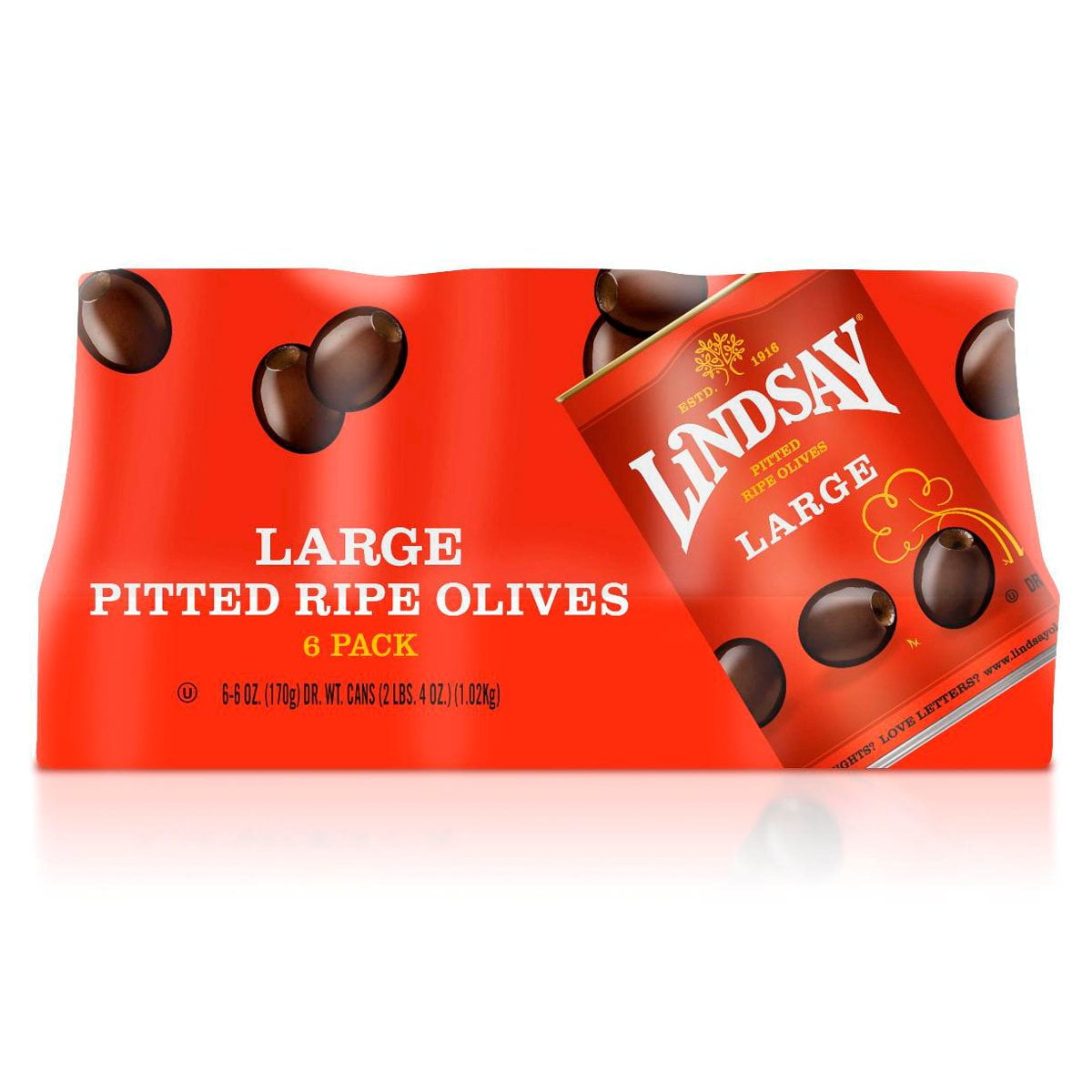 미국직구 Lindsay Large Pitted 170g / Lindsay Large Pitted Olives, 170g, 6 pk. 1
