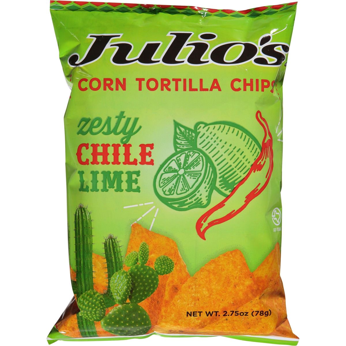 미국직구 78g 20팩 / (Pack Of 20) Julio's Tortilla Chip Chile Lime 78g 1