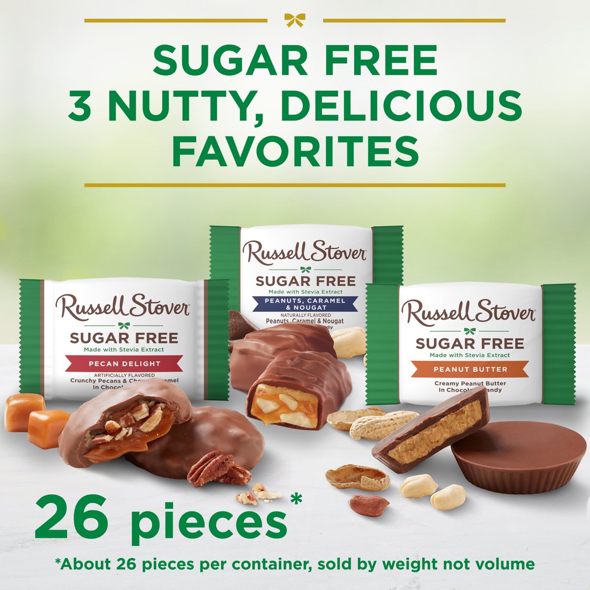 미국직구 RUSSELL STOVER Sugar 초콜릿 439g / RUSSELL STOVER Sugar Free Nutty Chocolate Candy Mix,  3