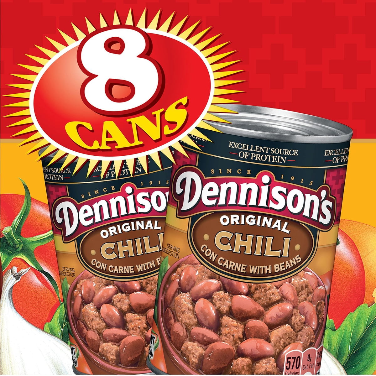 미국직구 Dennison's Chili With 425g / Dennison's Chili With Beans (425g, 8 pk.) 3