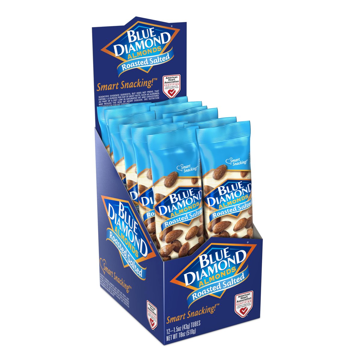 미국직구 Blue Diamond Roasted 견과 43g / Blue Diamond Roasted Salted Almonds, 12 Tubes x 43g Eac 4