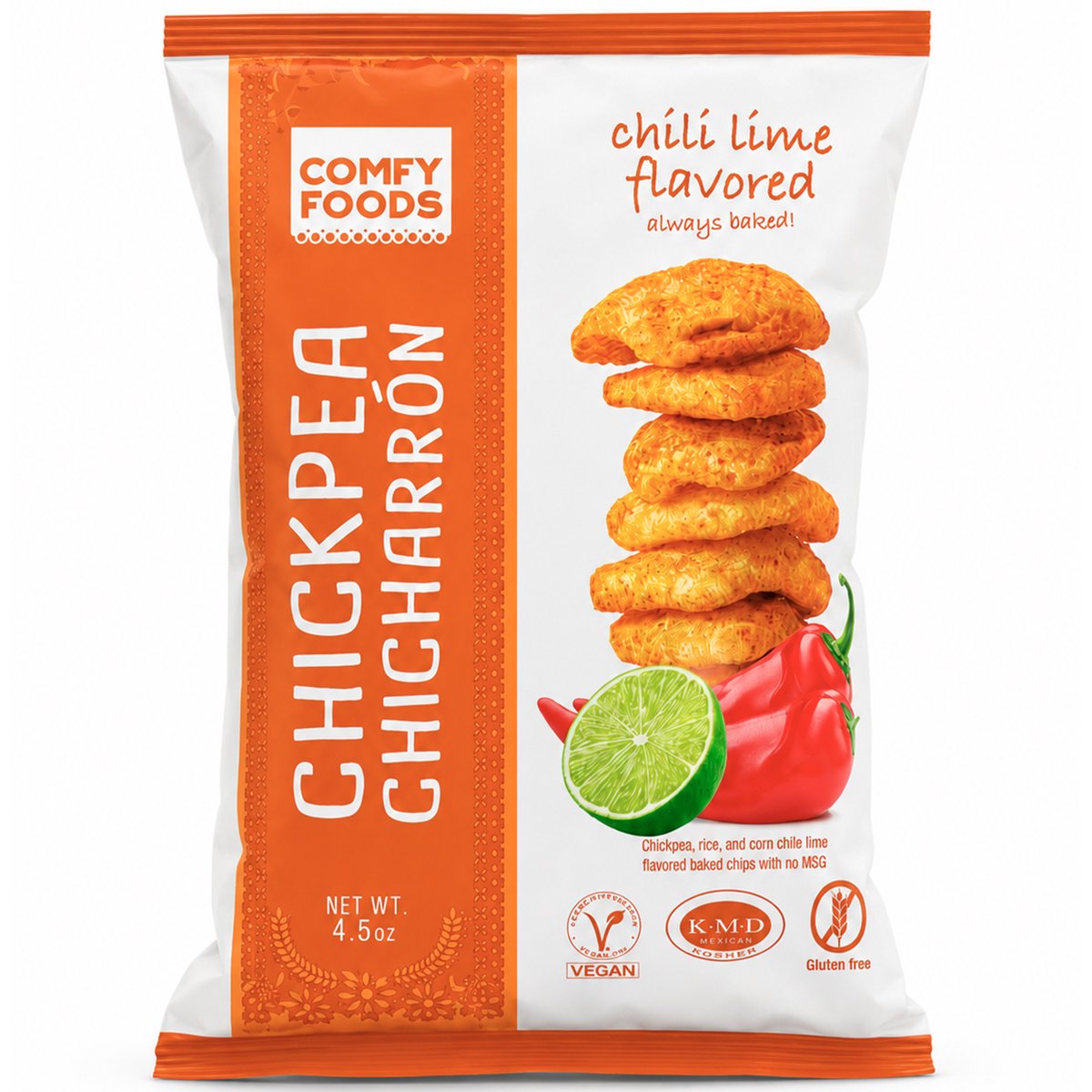 미국직구 Comfy Foods Chickpea 128g 3팩 / Comfy Foods Chickpea Chicharron Variety Pack, Baked Ch 3