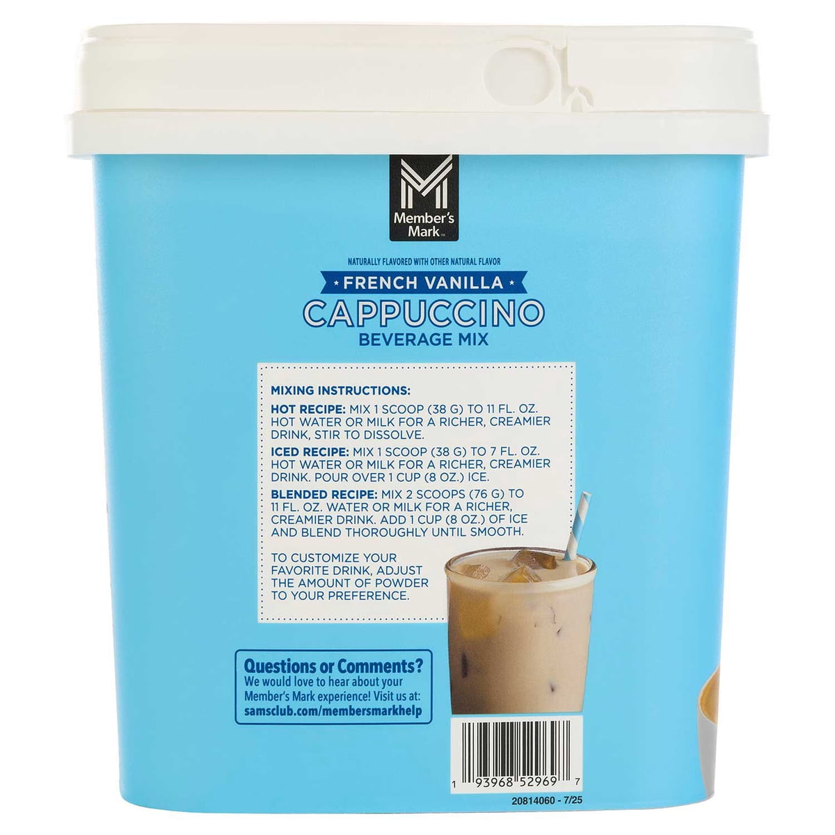 미국직구 멤버스마크 1.4kg / Member's Mark French Vanilla Cappuccino Beverage Mix, 1.4kg 6