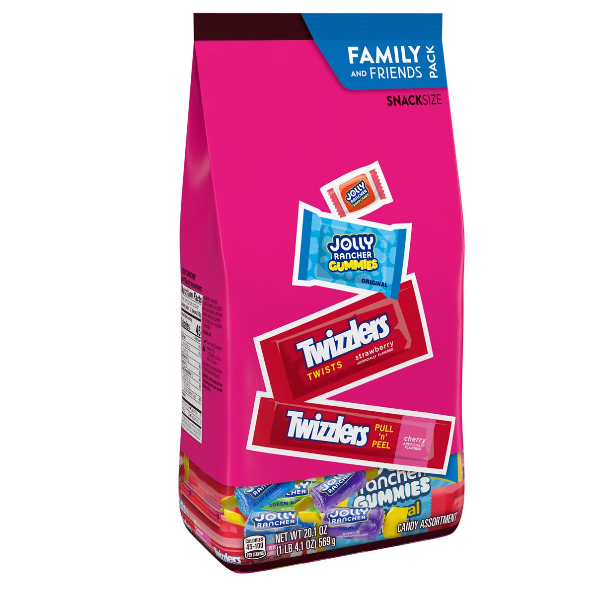 미국직구 JOLLY RANCHER and 캔디 570g / JOLLY RANCHER and TWIZZLERS Assorted Flavored Snack Size, 2