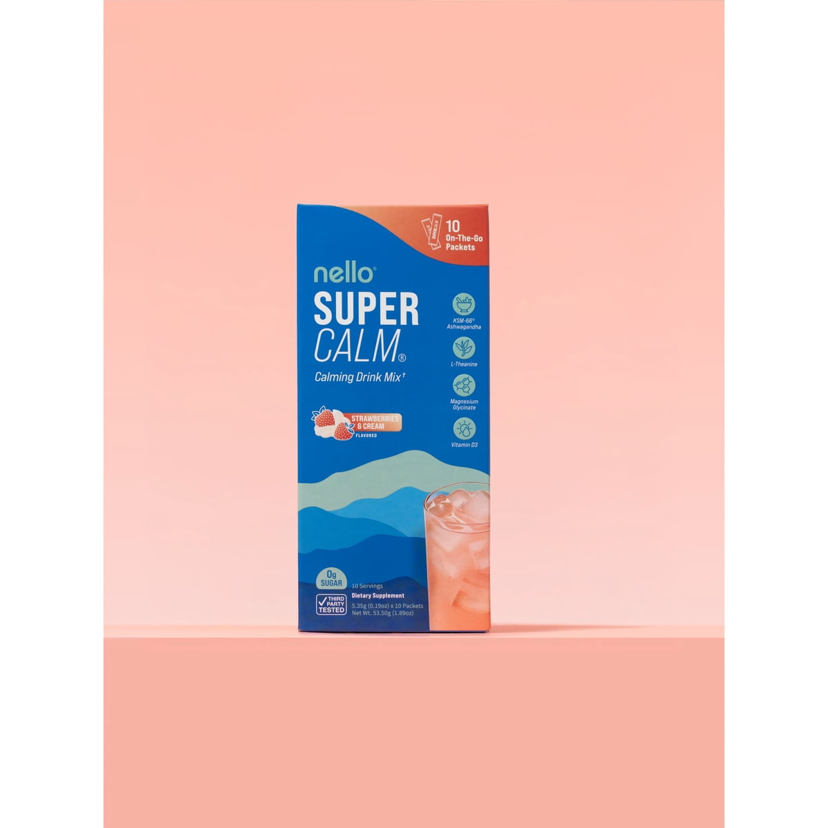 미국직구 Nello Supercalm Calming 44ml / Nello Supercalm Calming Drink Mix Packets, Strawberrie 4