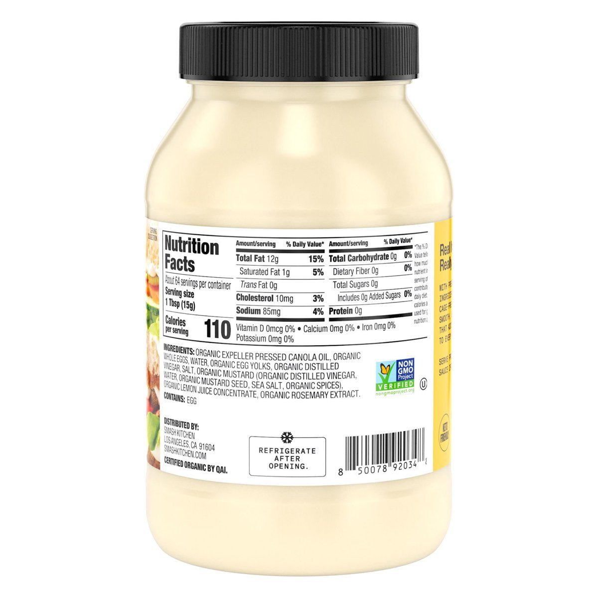 미국직구 Smash Kitchen USDA 907g / Smash Kitchen USDA Organic Real Mayonnaise, 907g Jar 3