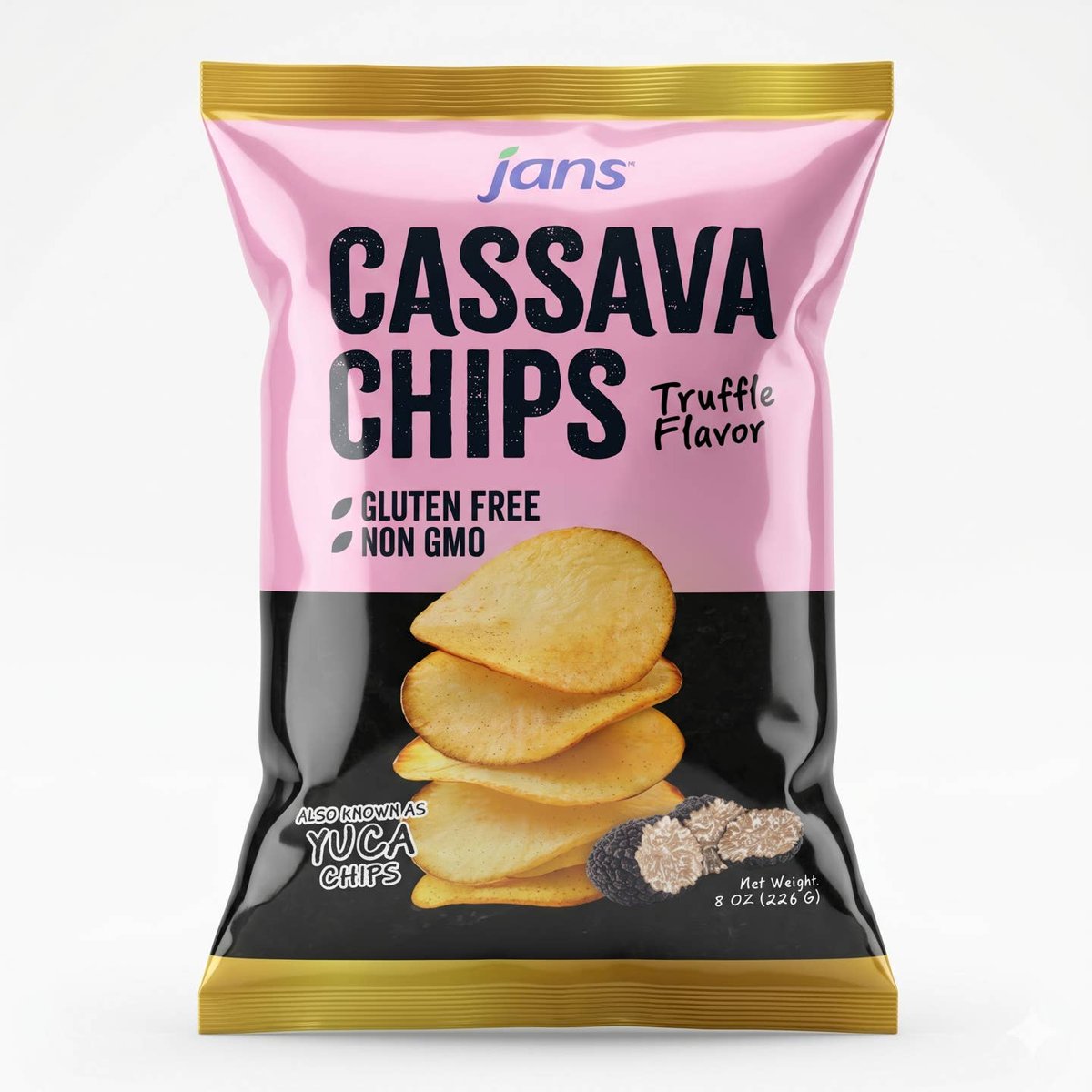 미국직구 Jans Cassava Chips 초콜릿 227g / Jans Cassava Chips, Truffle Flavor (227g, Pack of 1) Gl 2
