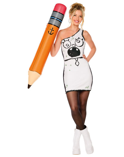 미국직구 스피릿할로윈 Adult DoodleBob Dress Costume - SpongeBob SquarePants (할로윈 한정)