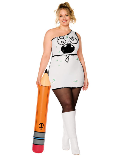 미국직구 스피릿할로윈 Adult DoodleBob Dress Costume - SpongeBob SquarePants (할로윈 한정)