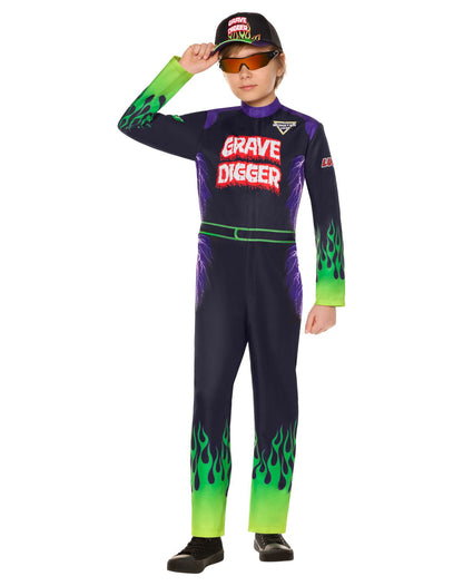 미국직구 스피릿할로윈 Kids Grave Digger Jumpsuit Costume - Monster Jam (할로윈 한정)