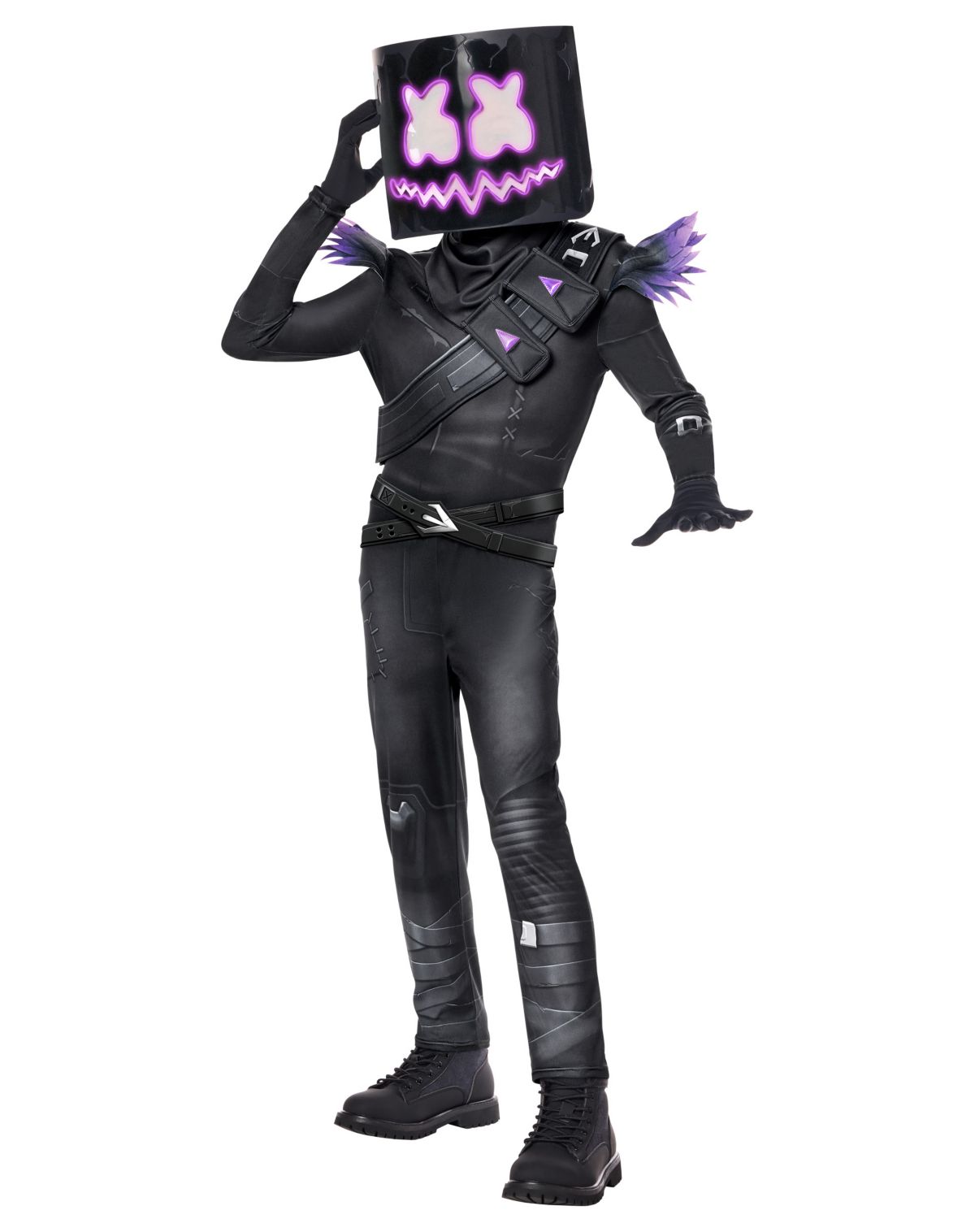 미국직구 스피릿할로윈 Youth Ravemello Jumpsuit Costume - Fortnite Marshmello (할로윈 한정)